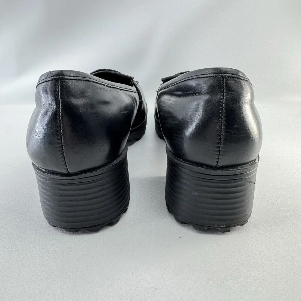 Vintage Y2K Unionbay Queen Crown Chunky Mary Jane Heels Platform Retro Shoes 10